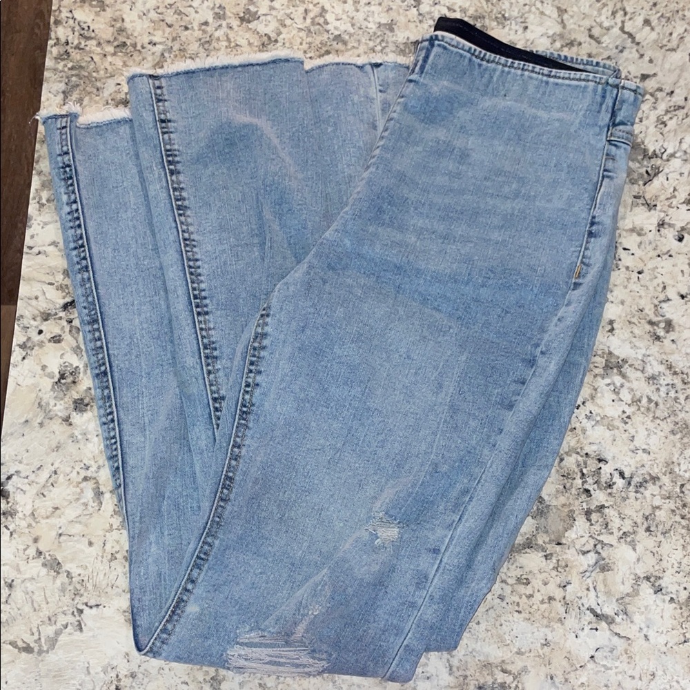 Tinseltown Light Blue Straight Leg Jeans